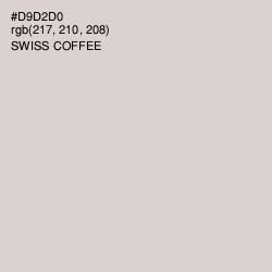 #D9D2D0 - Swiss Coffee Color Image